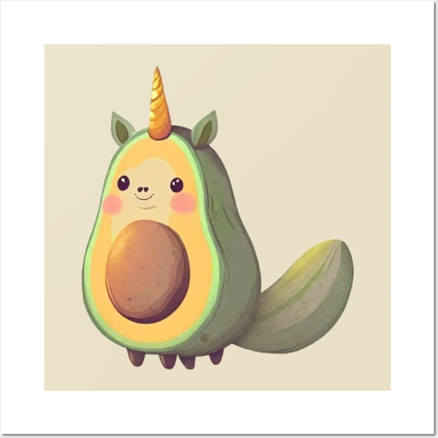 avocado unicorn Wall Art by Rashcek